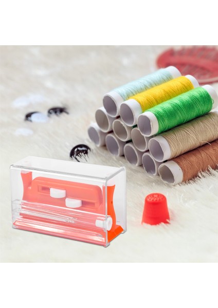 2pcs Otomatik iğne iplik, dikiş aracı iğne iplik, el dikiş için otomatik iğne iplikleri (yeşil+turuncu) (Yurt Dışından) indirimleri