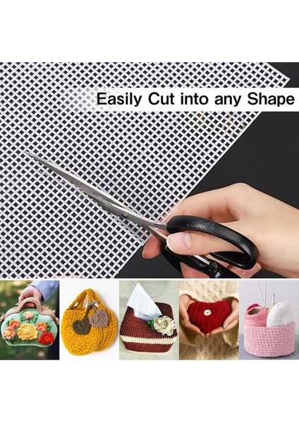 Tuval pedleri 8 adet beyaz dikdörtgen plastik örgü tabakası DIY el sanatları için esnek plastik tuval (Yurt Dışından) fırsatları