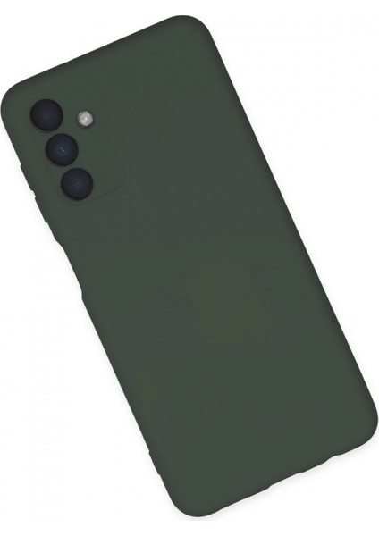 Samsung Galaxy A04S Kılıf Nano Içi Kadife Silikon - Koyu Yeşil modelleri