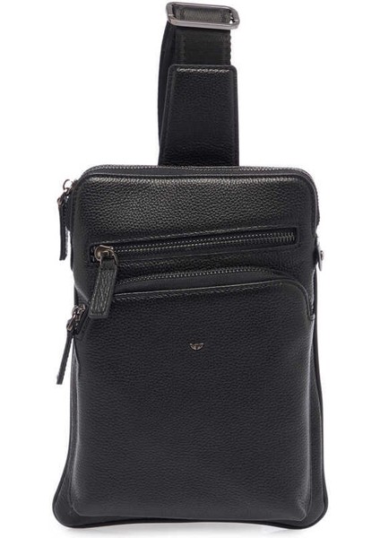 Siyah Hakiki Deri Erkek Çapraz Askılı Çanta - S1AC00021402-A6F indirimleri