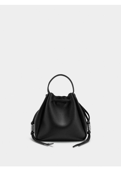 Dokulu Bucket Çanta