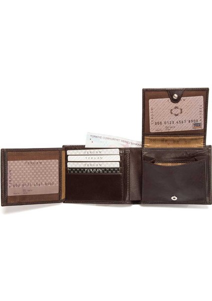 Kahve Hakiki Deri Erkek Cüzdan - S1CE00001373-A98 indirimleri