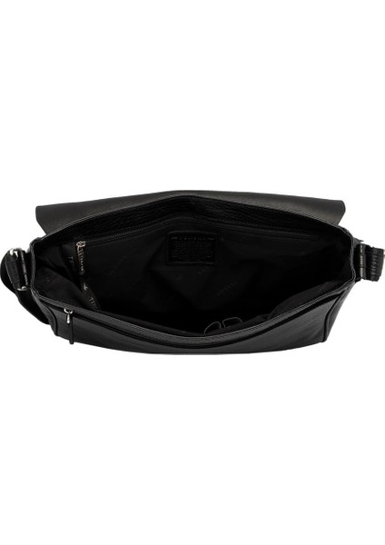 Siyah Hakiki Deri Erkek Çapraz Askılı Çanta - S1AC00021434-P2Y fiyatları