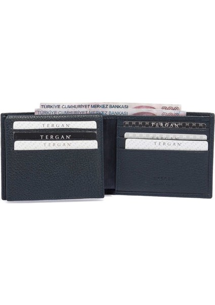 Lacivert Hakiki Deri Erkek Cüzdan - S1CE00001648-A38