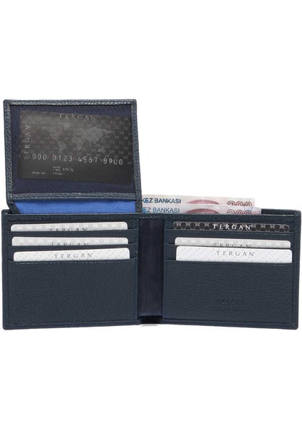 Lacivert Hakiki Deri Erkek Cüzdan - S1CE00001648-A38