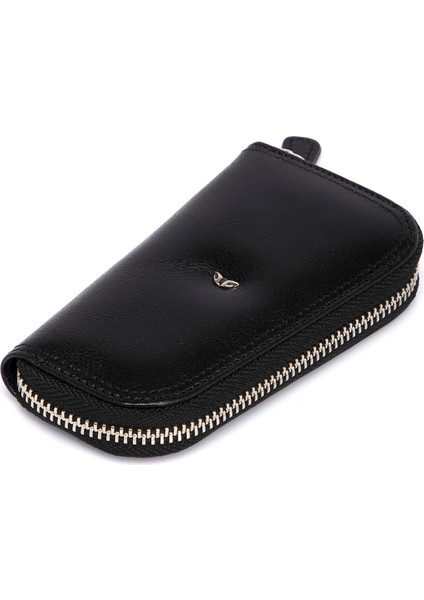 Siyah Hakiki Deri Unisex Anahtarlık - S1AN00000090-A97