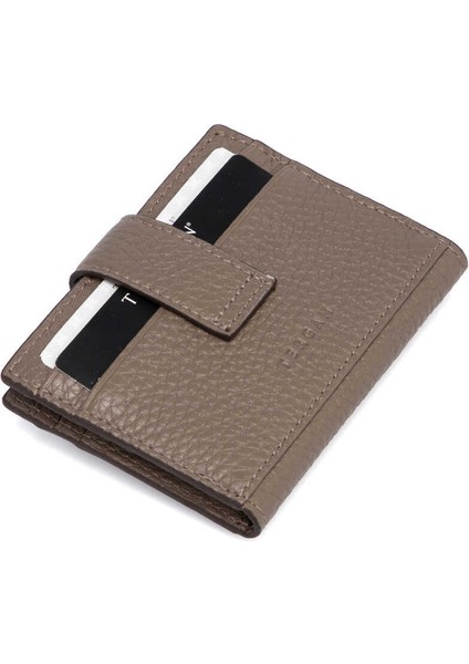 Bej Hakiki Deri Erkek Kredi Kartlık - S1KK00001617-B73