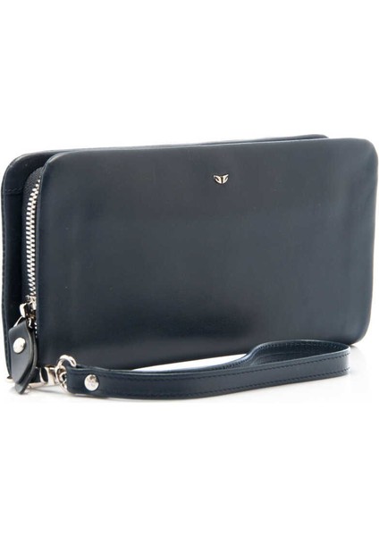 Lacivert Hakiki Deri Erkek El Çantası - S1PC00001603-M80