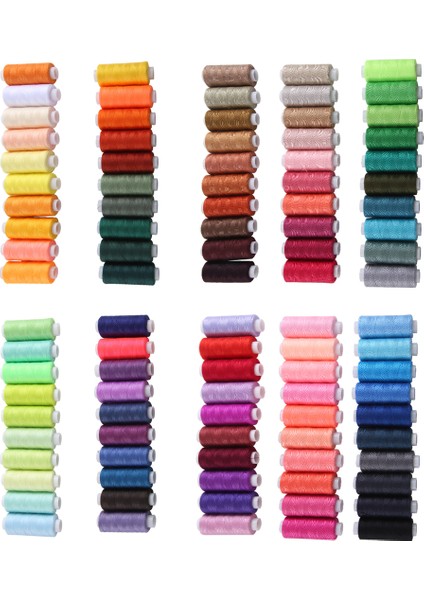 Dikiş İplik Seti 100 Renk 250yd Her Makara Polyester İplik Kiti El veya Makine Dikiş (Yurt Dışından) fiyatları