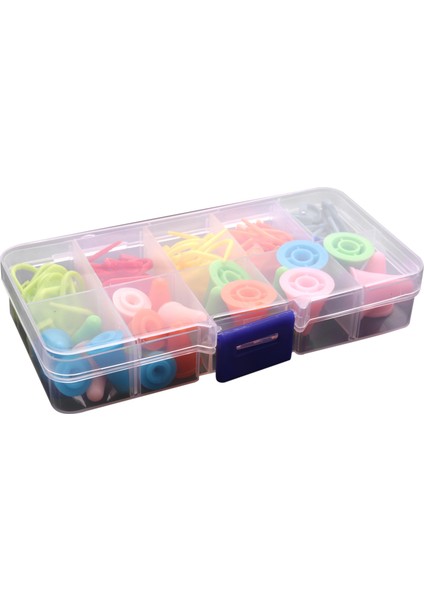 60 adet Örgü Tığ kilitleme dikiş işaretleri Renk ve 20 adet 2 Boyut Örgü İğneleri Nokta Koruyucuları/ Durdurucular (Yurt Dışından)