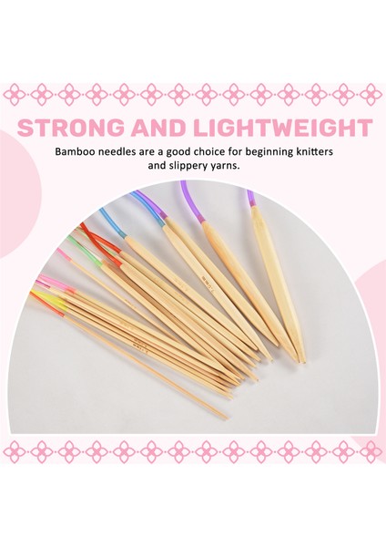 Örgü İğneleri Set-18 Çiftler 18 Boyutlar Bambu Dairesel Örgü İğneleri + 36 Tek Noktalı Bambu Örgü İğneleri + Dokuma Aletleri Örgü Kitleri (Yurt Dışından) indirimleri