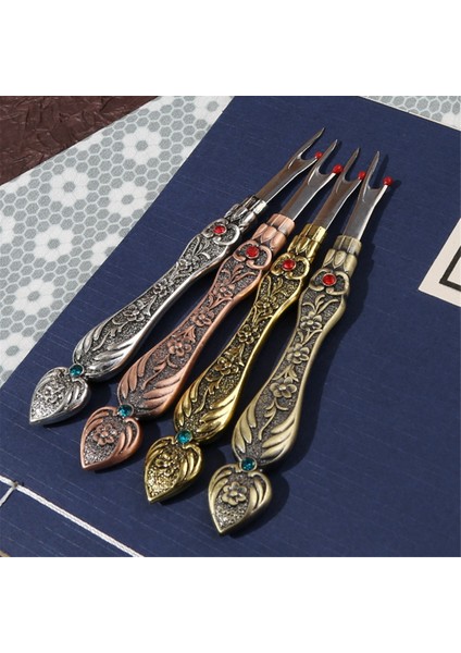 Vintage iplik kesici dikiş ripper unters çapraz dikiş dikiş kolu iğne işi iplik sökücü altın (Yurt Dışından) modelleri