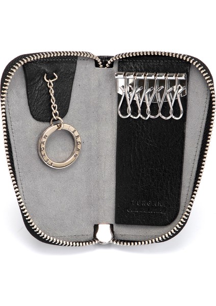 Siyah Hakiki Deri Unisex Anahtarlık - S1AN00000090-A97 fiyatları