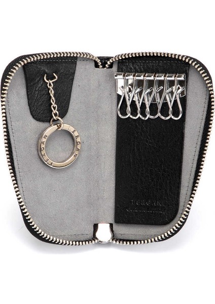 Siyah Hakiki Deri Unisex Anahtarlık - S1AN00000090-A97 fırsatları