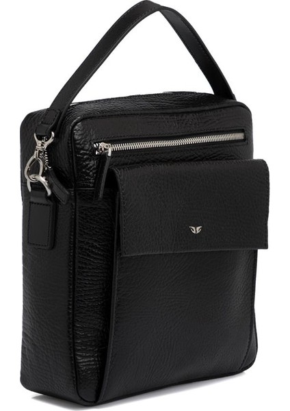 Siyah Hakiki Deri Erkek Çapraz Askılı Çanta - S1AC00021431-P6Y fırsatları