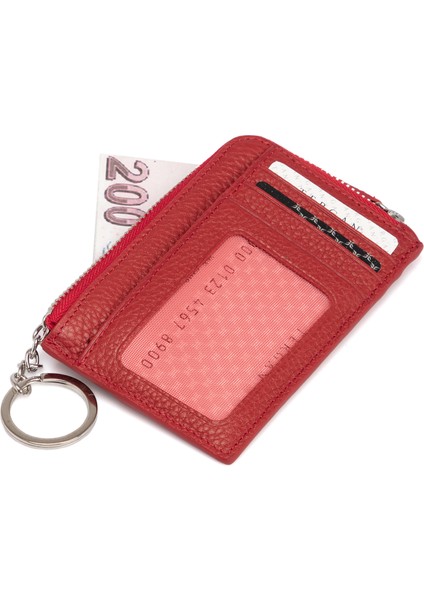 Kırmızı Hakiki Deri Unisex Kredi Kartlık - S1KK00000265-B68 fiyatları