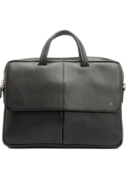 Siyah Hakiki Deri Erkek Evrak Çantası - S1EV00021140-A41