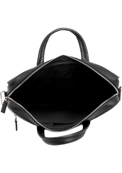 Siyah Hakiki Deri Erkek Evrak Çantası - S1EV00021140-A41