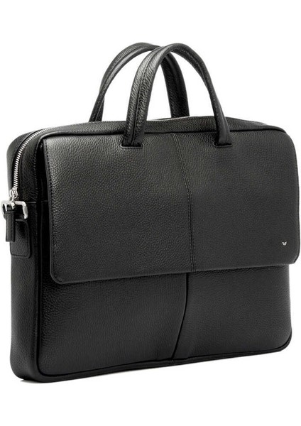 Siyah Hakiki Deri Erkek Evrak Çantası - S1EV00021140-A41