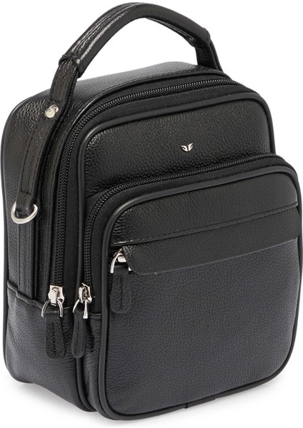 Siyah Hakiki Deri Erkek Portföy Çantası - S1PC00002193-A6F