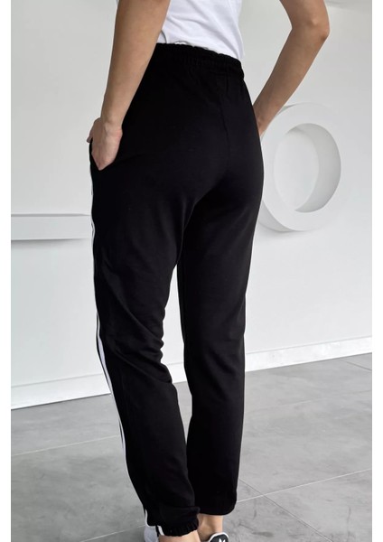 Kadın Bel ve Paça Lastikli Çimalı Şeritli Eşofman Altı P-00018642 modelleri