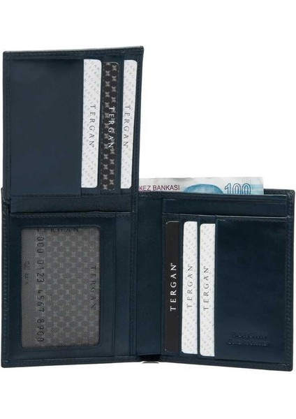 Lacivert Hakiki Deri Erkek Cüzdan - S1CE00001339-H86