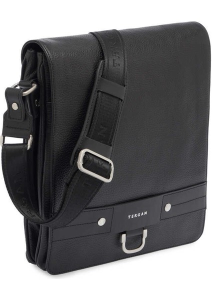 Siyah Hakiki Deri Erkek Çapraz Askılı Çanta - S1AC00021169-D3H