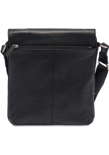 Siyah Hakiki Deri Erkek Çapraz Askılı Çanta - S1AC00021169-D3H