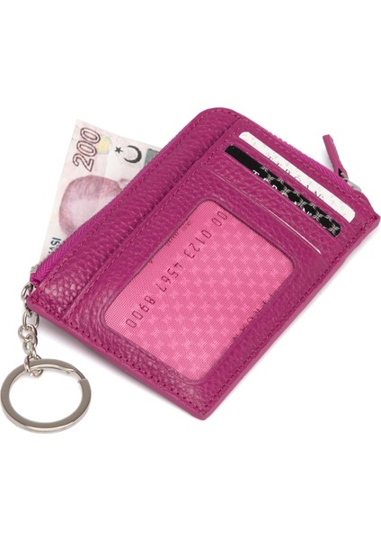 Fuşya Hakiki Deri Unisex Kredi Kartlık - S1KK00000265-C42 fiyatları