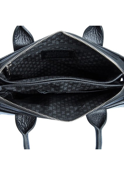 Siyah Hakiki Deri Unisex Çapraz Askılı Çanta - S1AC00021184-A6F fırsatları