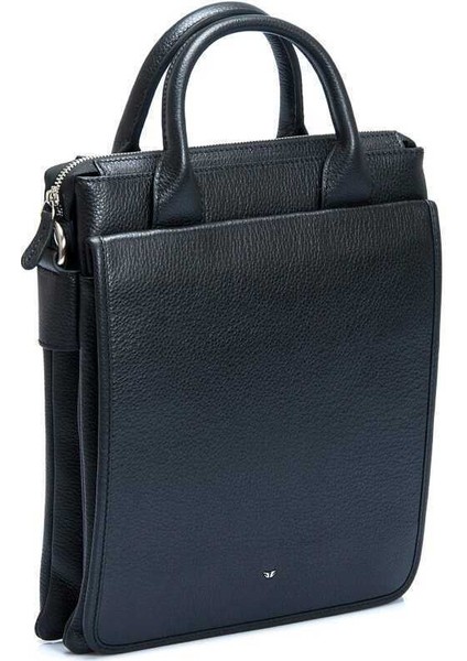 Siyah Hakiki Deri Unisex Çapraz Askılı Çanta - S1AC00021184-A6F