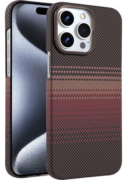 Iphone 15 Pro Max Kılıf Karbon Dizayn Magsafe Kablosuz Şarj Özellikli + Ekran Koruyucu