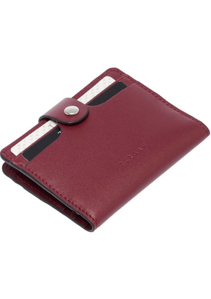 Bordo Hakiki Deri Unisex Kredi Kartlık - S1KK00001653-X31 fırsatları