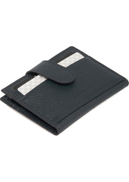 Lacivert Hakiki Deri Erkek Kredi Kartlık - S1KK00001617-X86