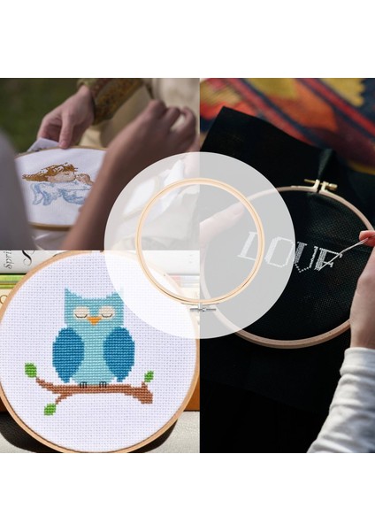 12 parça 7 inç ahşap nakış çemberleri toplu bambu daire çapraz dikiş çember yuvarlak halka sanat zanaat kullanışlı dikiş (Yurt Dışından) fırsatları