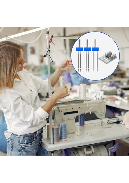 Çift Iğne Dikiş Makinesi Çift Iğne Çift Streç Iğne 9 Groove Pintuck Presser Ayak Ev Kullanımı 2/903/904/90 (Yurt Dışından) fırsatları