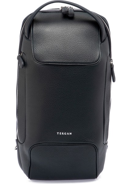 Lacivert Hakiki Deri Erkek Çapraz Askılı Çanta - S1AC00021455-A38