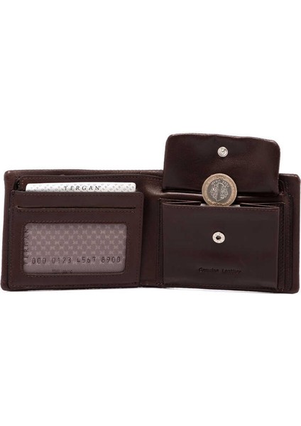 Kahve Hakiki Deri Erkek Cüzdan - S1CE00001590-D38 indirimleri