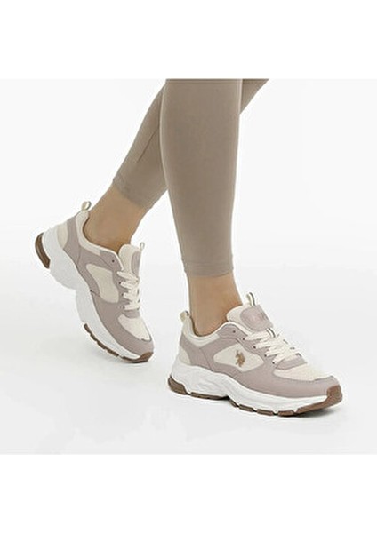 Bej Kadın Sneakers Düz Taban Rahat Kullanım İçin Tasarlandı fiyatları