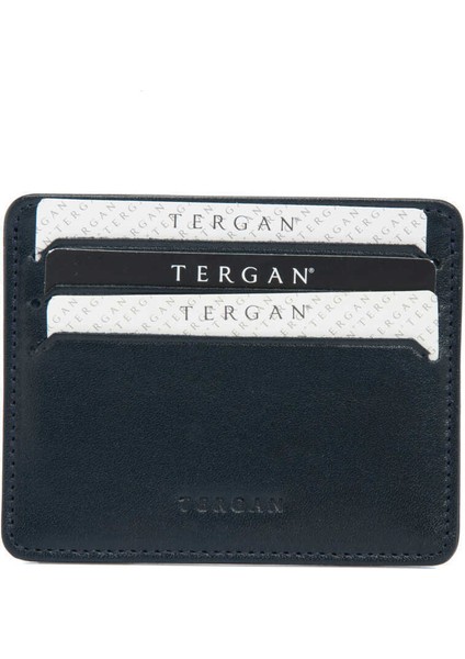 Lacivert Hakiki Deri Unisex Kredi Kartlık - S1KK00001050-H86