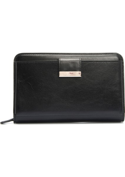 Siyah Hakiki Deri Erkek El Çantası - S1PC00021357-B06 fiyatları