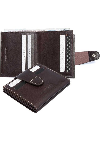 Kahve Hakiki Deri Erkek Cüzdan - S1CE00001544-A98