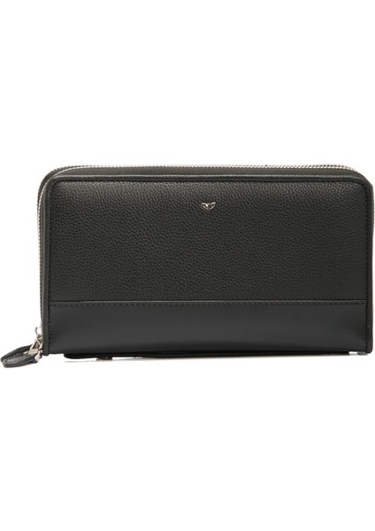 Siyah Hakiki Deri Unisex Portföy Çantası - S1PC00021396-S3J fiyatları