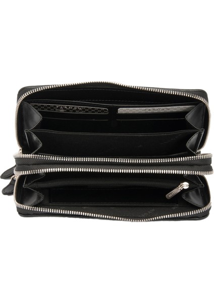 Siyah Hakiki Deri Unisex Portföy Çantası - S1PC00021396-S3J fırsatları