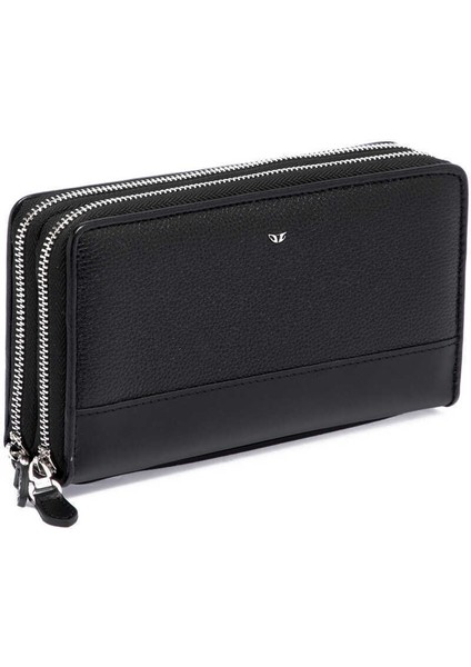 Siyah Hakiki Deri Unisex Portföy Çantası - S1PC00021396-S3J