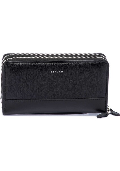 Siyah Hakiki Deri Unisex Portföy Çantası - S1PC00021396-S3J