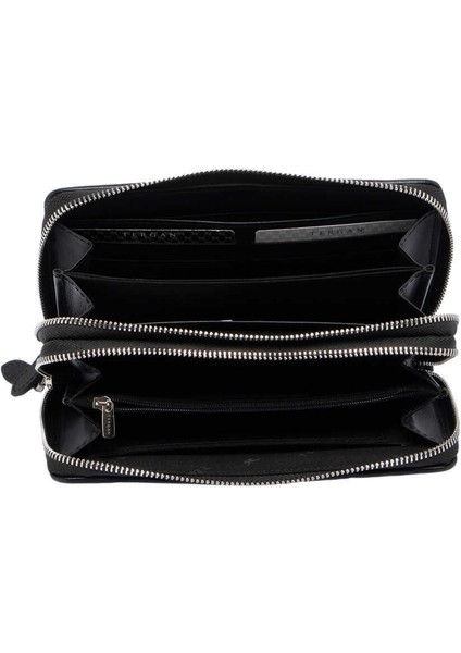 Siyah Hakiki Deri Unisex Portföy Çantası - S1PC00021396-S3J