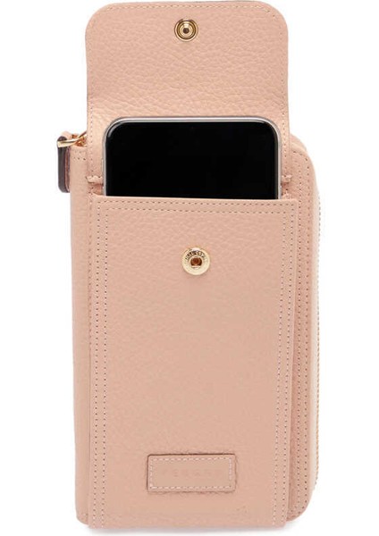 Pudra Hakiki Deri Kadın Çapraz Askılı Çanta - S23K1BC05810-S94