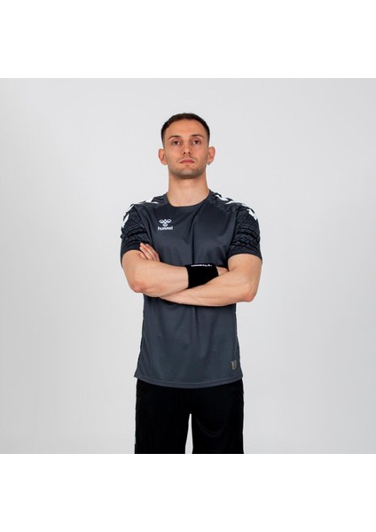 Line Traning Erkek Siyah Bisiklet Yaka Tişört