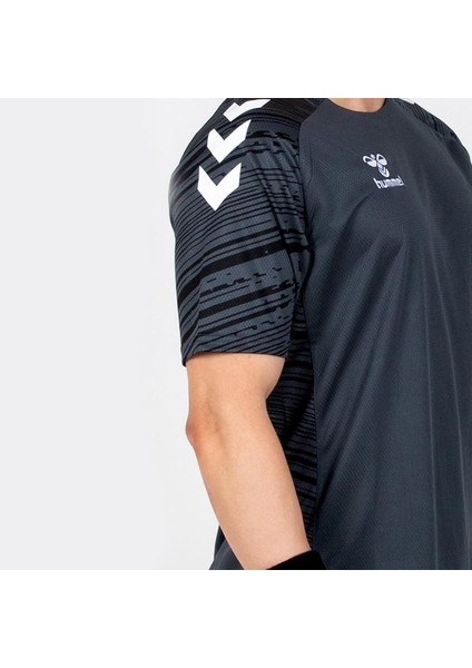 Line Traning Erkek Siyah Bisiklet Yaka Tişört